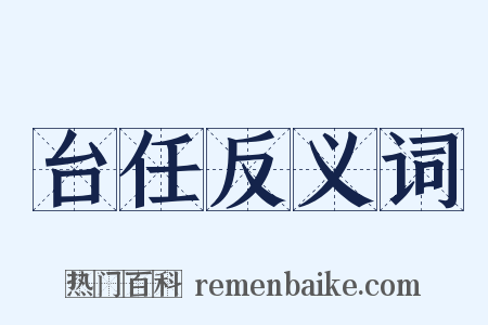 台任反义词是什么意思的图片